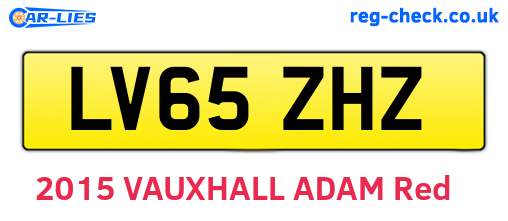 LV65ZHZ are the vehicle registration plates.
