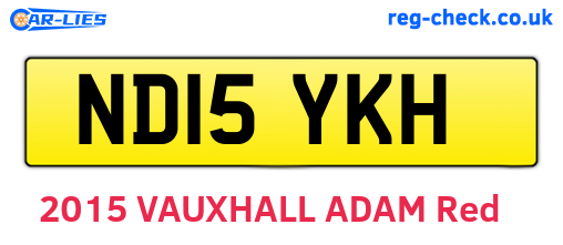 ND15YKH are the vehicle registration plates.