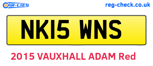 NK15WNS are the vehicle registration plates.