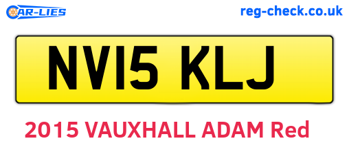 NV15KLJ are the vehicle registration plates.