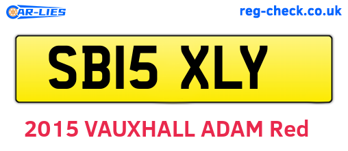 SB15XLY are the vehicle registration plates.