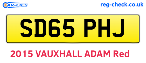 SD65PHJ are the vehicle registration plates.