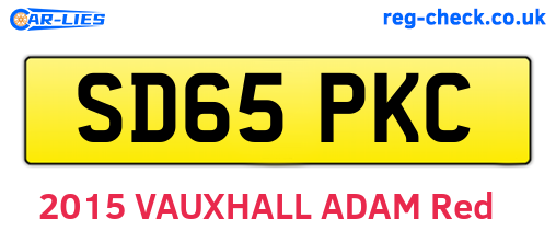 SD65PKC are the vehicle registration plates.