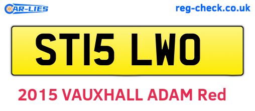ST15LWO are the vehicle registration plates.