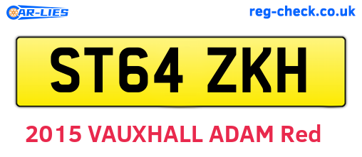 ST64ZKH are the vehicle registration plates.
