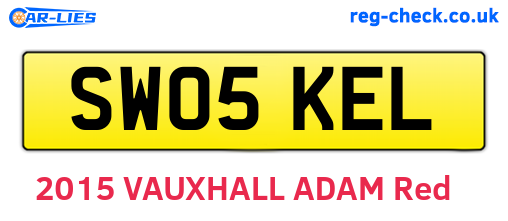 SW05KEL are the vehicle registration plates.