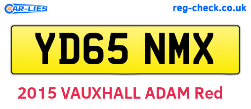 YD65NMX are the vehicle registration plates.