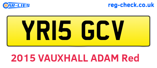YR15GCV are the vehicle registration plates.