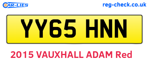 YY65HNN are the vehicle registration plates.