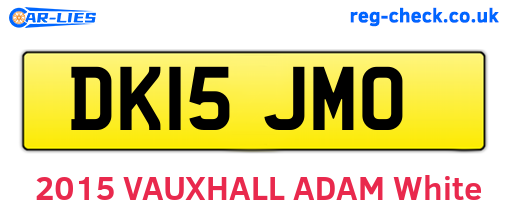 DK15JMO are the vehicle registration plates.