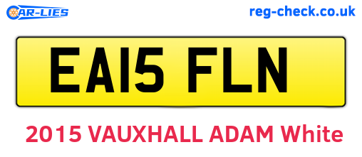 EA15FLN are the vehicle registration plates.