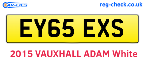 EY65EXS are the vehicle registration plates.