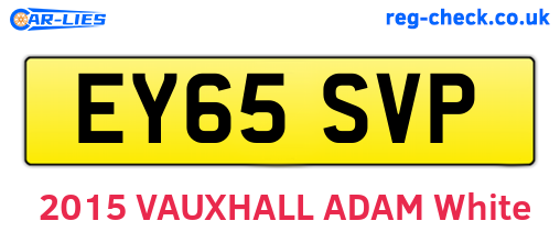 EY65SVP are the vehicle registration plates.