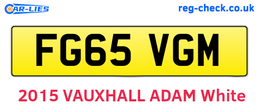 FG65VGM are the vehicle registration plates.