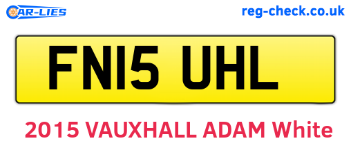 FN15UHL are the vehicle registration plates.