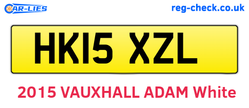 HK15XZL are the vehicle registration plates.