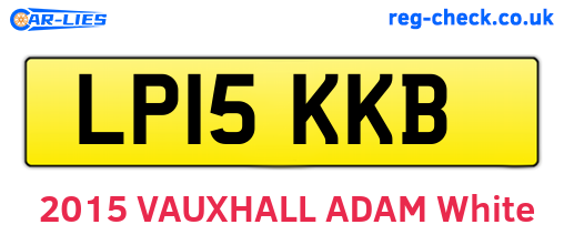 LP15KKB are the vehicle registration plates.