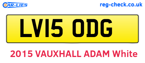LV15ODG are the vehicle registration plates.