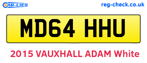 MD64HHU are the vehicle registration plates.