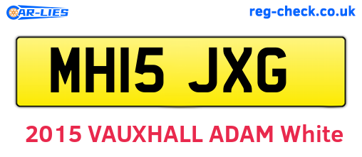 MH15JXG are the vehicle registration plates.