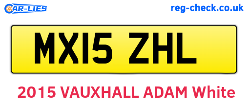 MX15ZHL are the vehicle registration plates.