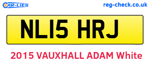 NL15HRJ are the vehicle registration plates.
