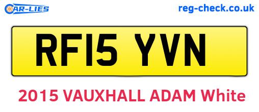 RF15YVN are the vehicle registration plates.