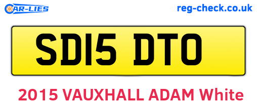 SD15DTO are the vehicle registration plates.