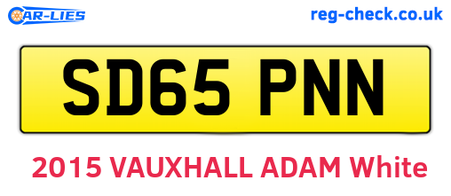 SD65PNN are the vehicle registration plates.