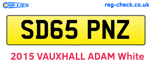 SD65PNZ are the vehicle registration plates.