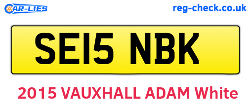 SE15NBK are the vehicle registration plates.