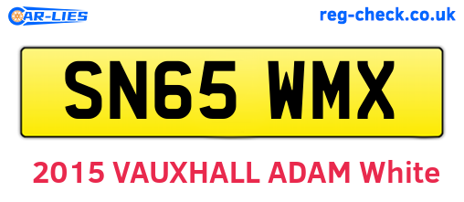 SN65WMX are the vehicle registration plates.