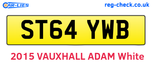 ST64YWB are the vehicle registration plates.