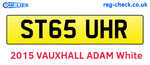ST65UHR are the vehicle registration plates.