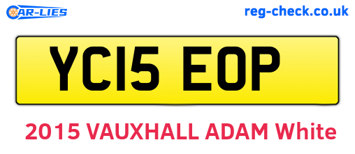 YC15EOP are the vehicle registration plates.