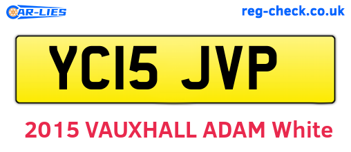 YC15JVP are the vehicle registration plates.