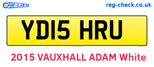 YD15HRU are the vehicle registration plates.