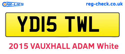 YD15TWL are the vehicle registration plates.