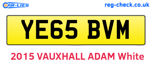 YE65BVM are the vehicle registration plates.