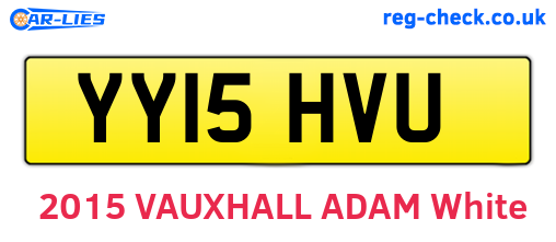YY15HVU are the vehicle registration plates.