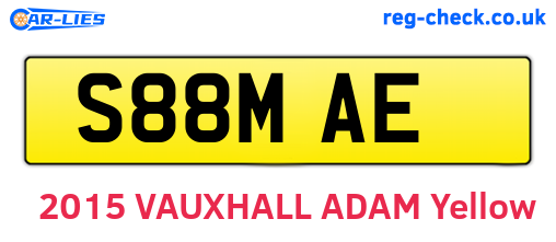 S88MAE are the vehicle registration plates.