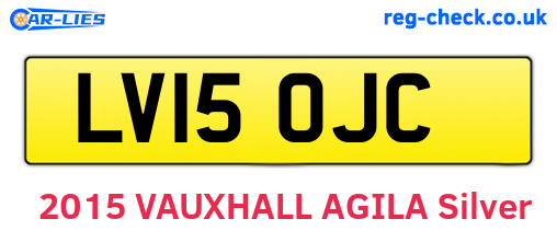 LV15OJC are the vehicle registration plates.