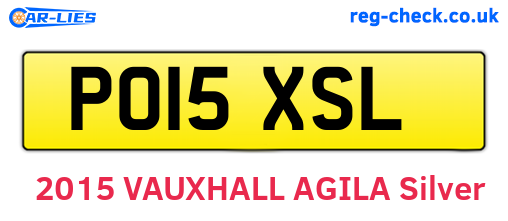 PO15XSL are the vehicle registration plates.