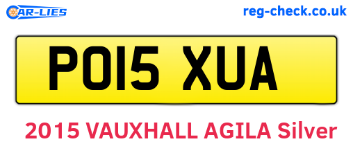 PO15XUA are the vehicle registration plates.