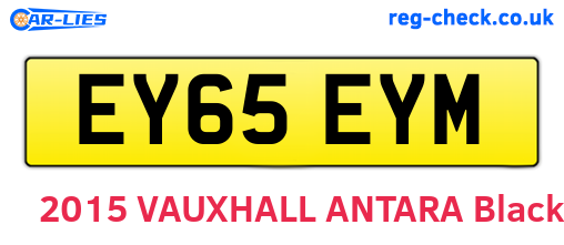 EY65EYM are the vehicle registration plates.