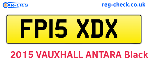FP15XDX are the vehicle registration plates.