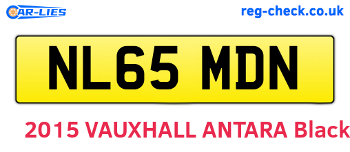 NL65MDN are the vehicle registration plates.