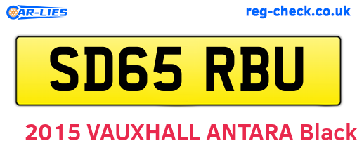 SD65RBU are the vehicle registration plates.