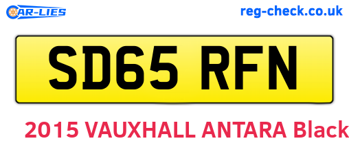 SD65RFN are the vehicle registration plates.