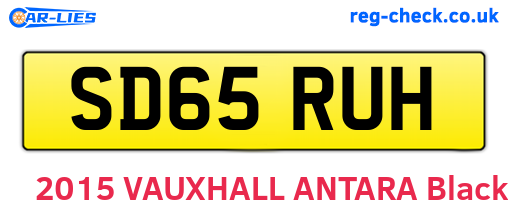 SD65RUH are the vehicle registration plates.